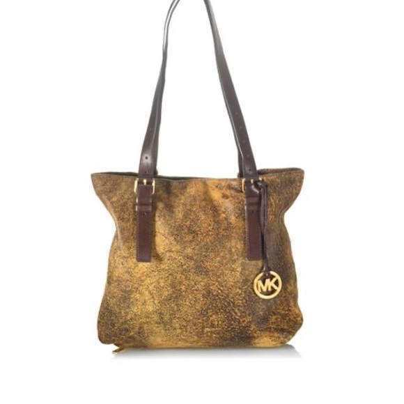 MICHAEL Michael Kors Handbags - Michael Kors Jessica North-South Tote brown distressed